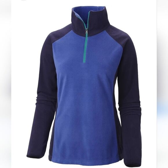 Columbia -827 Glacial Fleece III 1/2 Zip Top Light‎ Grape Blue Purple - Womens M - Picture 1 of 7